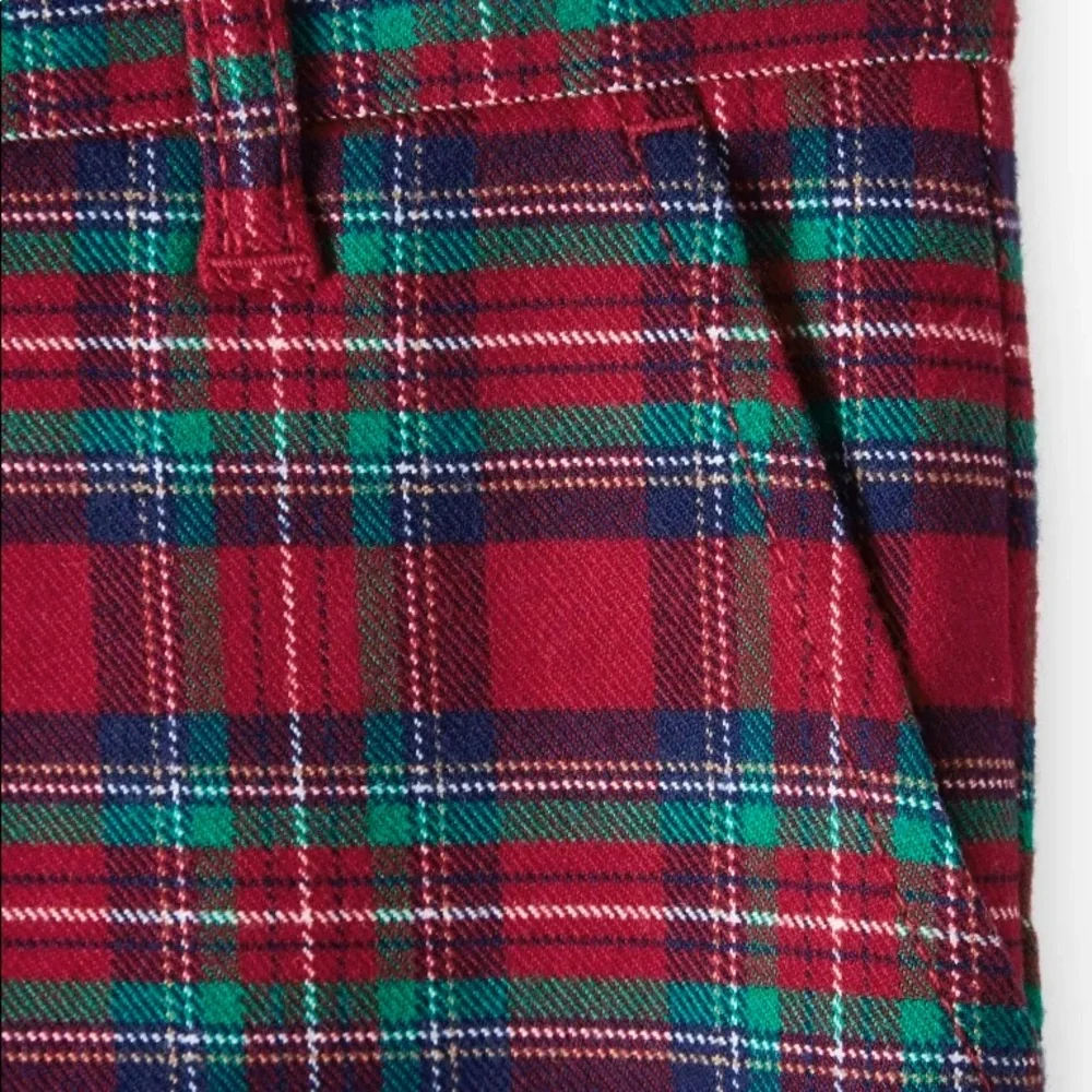 GYMBOREE Boys Plaid Dress Pants - Family Celebrations Red‎ - Salsa